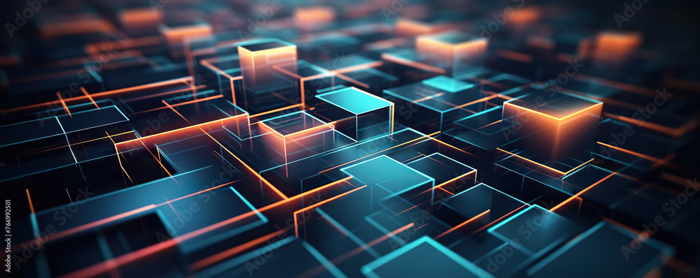 Digital background. Can be used in the description of network abilities, technological processes, digital storages, science, education, etc.