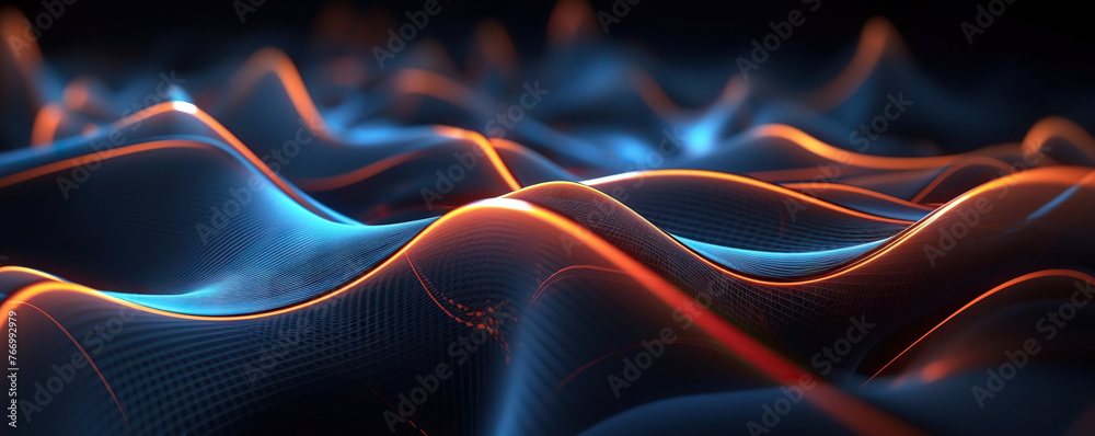Digital background. Can be used in the description of network abilities, technological processes, digital storages, science, education, etc. - obrazy, fototapety, plakaty 