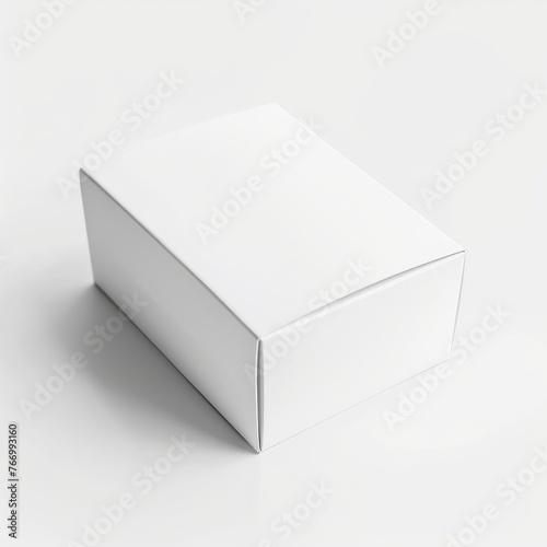 Empty White Box on White Surface