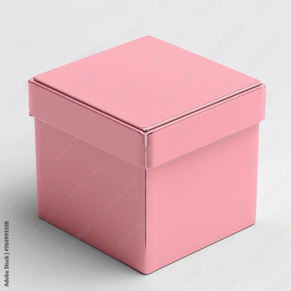 Pink Box on White Surface Pink Box on White Surface