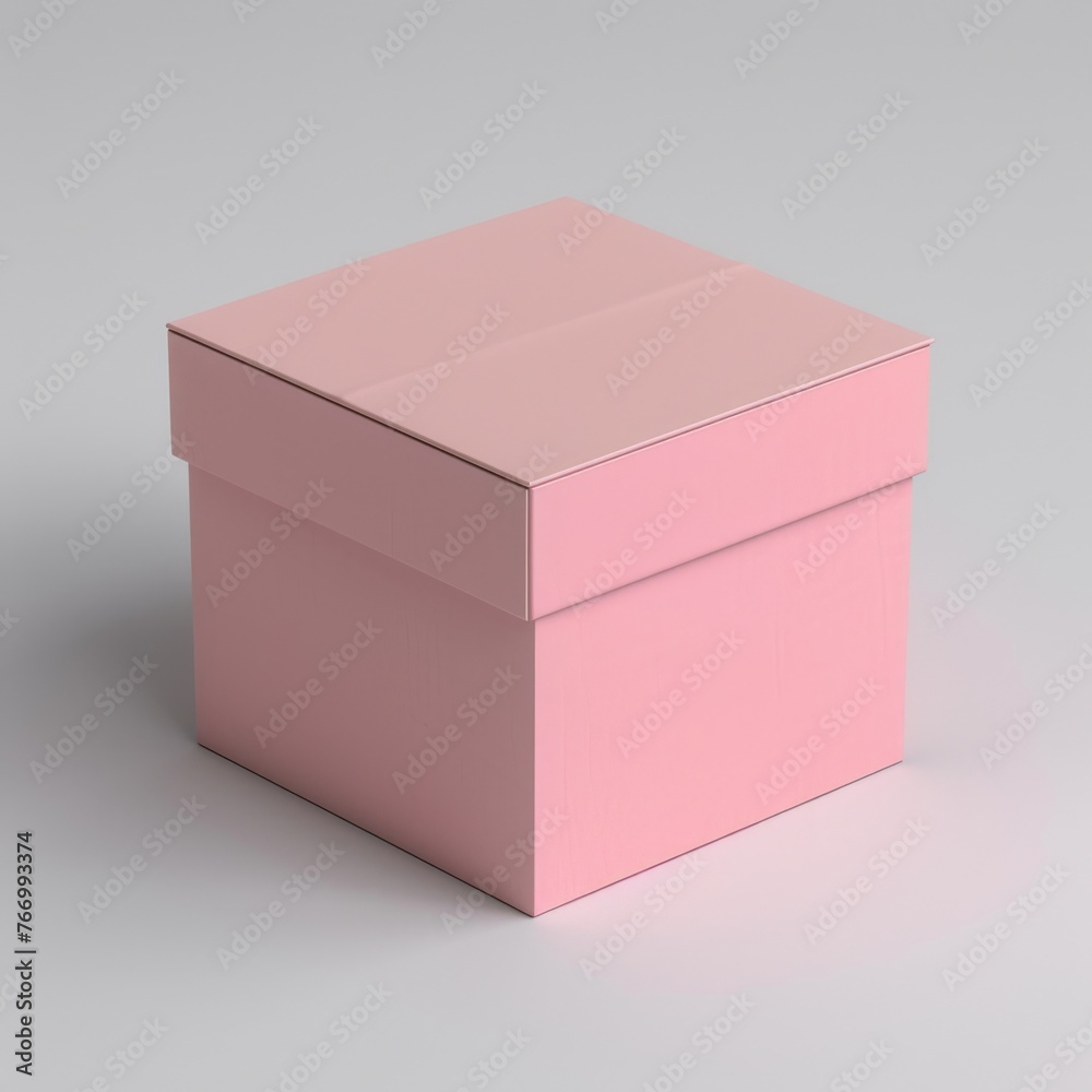Pink Box on Table Pink Box on Table
