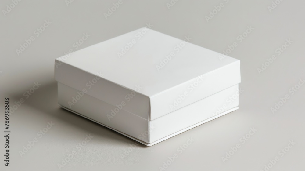 White Box on Table White Box on Table
