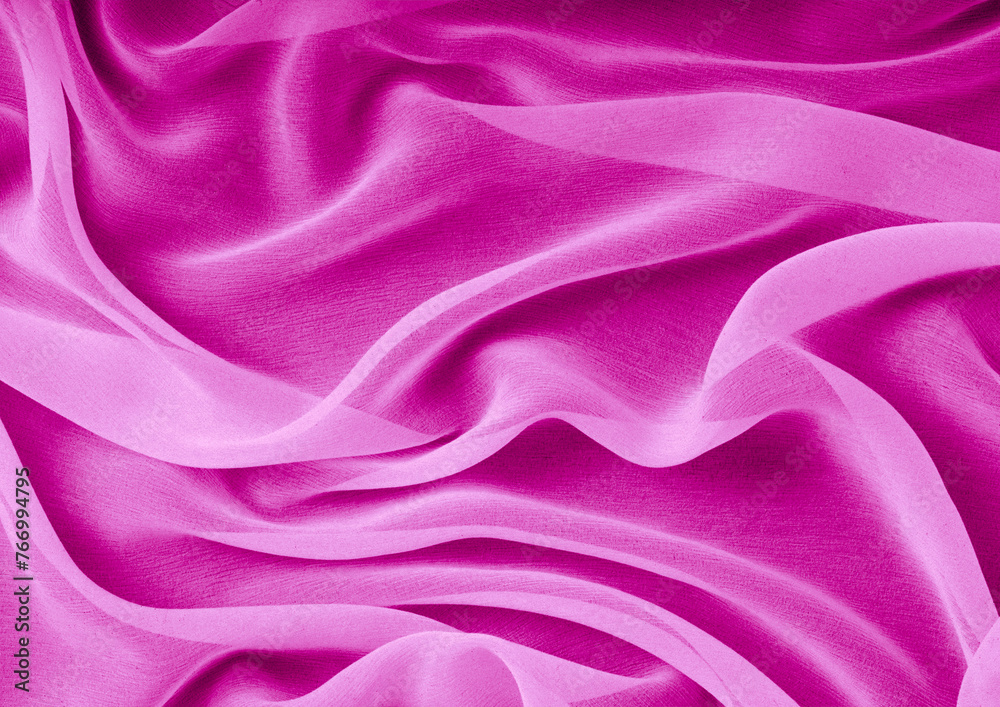 Obraz premium Red cloth pattern close view, textile material background