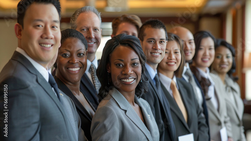 Group of Business People Posing for a Picture