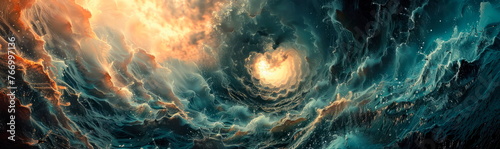 swirling vortexes and pulsating waves, symbolizing the dynamic nature photo