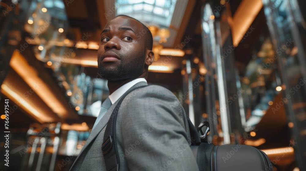 Businessman on a business trip Businessman on a business trip