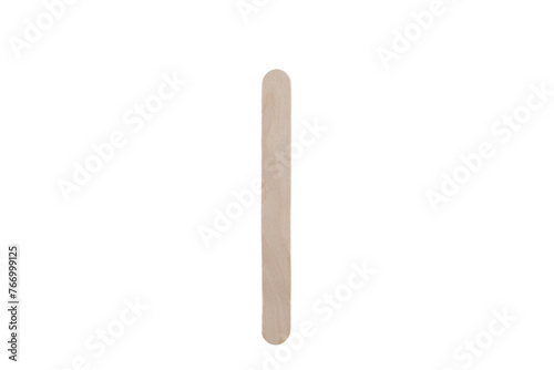 Large Wooden Waxing Spatula on a white background.