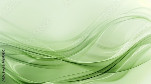 abstract gentle waves in a soft green ethereal fabric look wallpaper background design