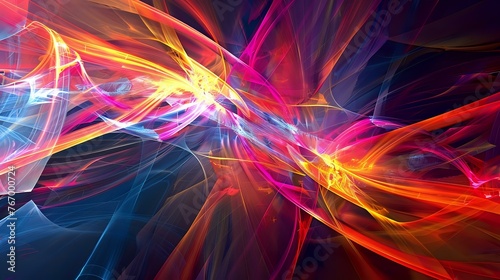 Dynamic Abstract Digital Art: Captivating Background for Technology Enthusiasts