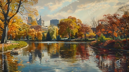 Autumn Splendor in Boston: Exploring the Vibrant Public Garden Landscape