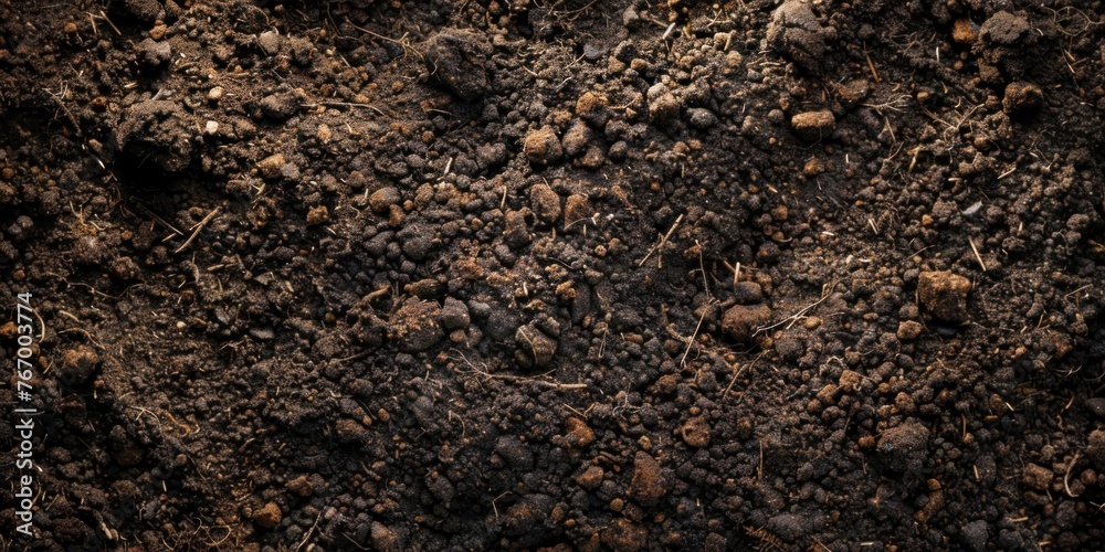 Rich Soil Organic Texture Close-up Rich Soil Organic Texture Close-up