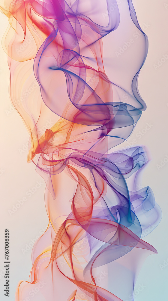 Vibrant Abstract Smoke Waves on Gradient Background Vibrant Abstract Smoke Waves on Gradient Background