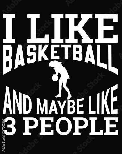 Basketball T-shirt Design photo