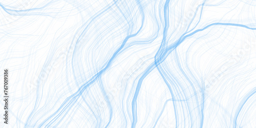 Tangled thin curves dark blue undulating lines on a white canvas. Marble texture abstract soft color background vector Light blue vector texture. Light Purple Shining colored art with narrow line
