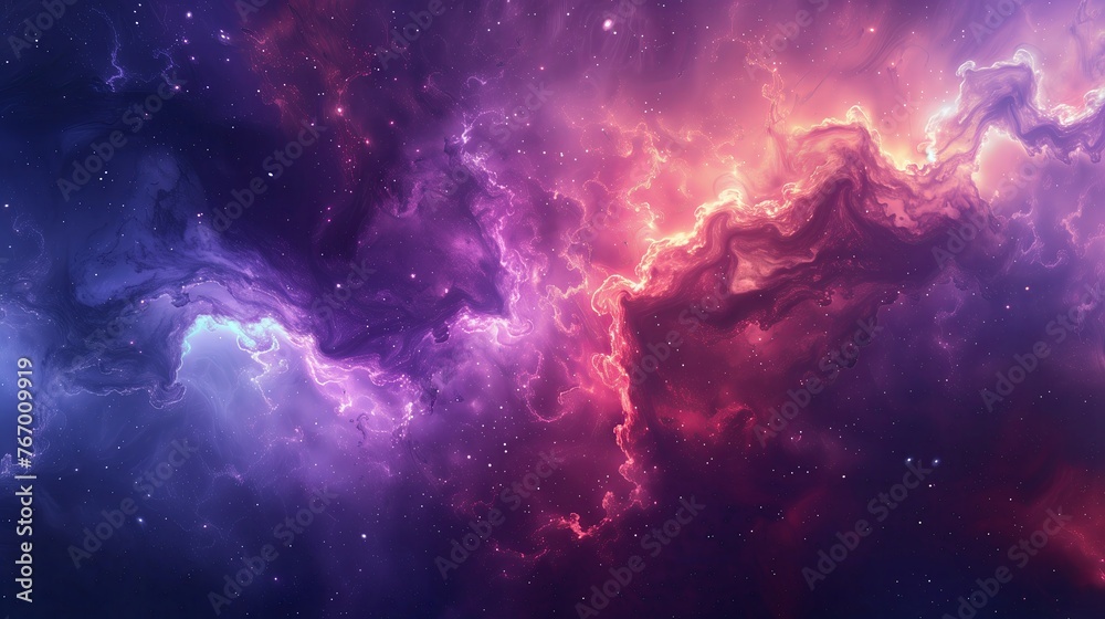 Abstract galaxy with stars and space dust in the universe background - obrazy, fototapety, plakaty 
