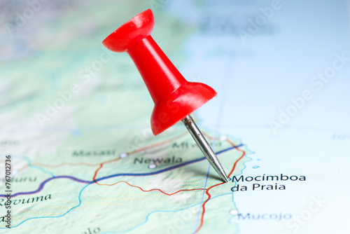 Mocimboa da Praia, Mozambique pin on map photo