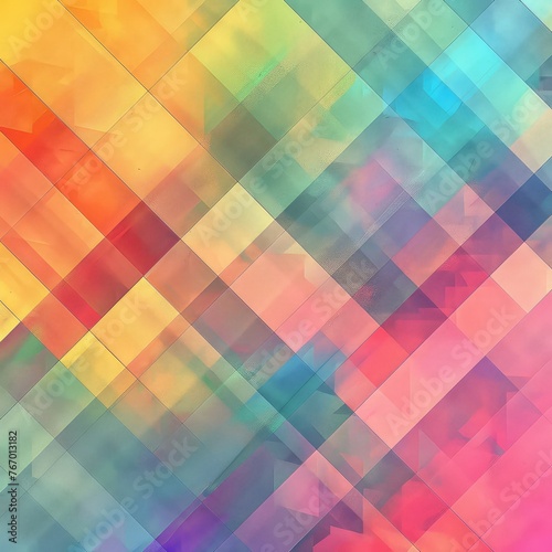 Stylish Geometric Texture - Modern Artistic Pattern - Unique Background with Cool Gradient and Digital Illustration