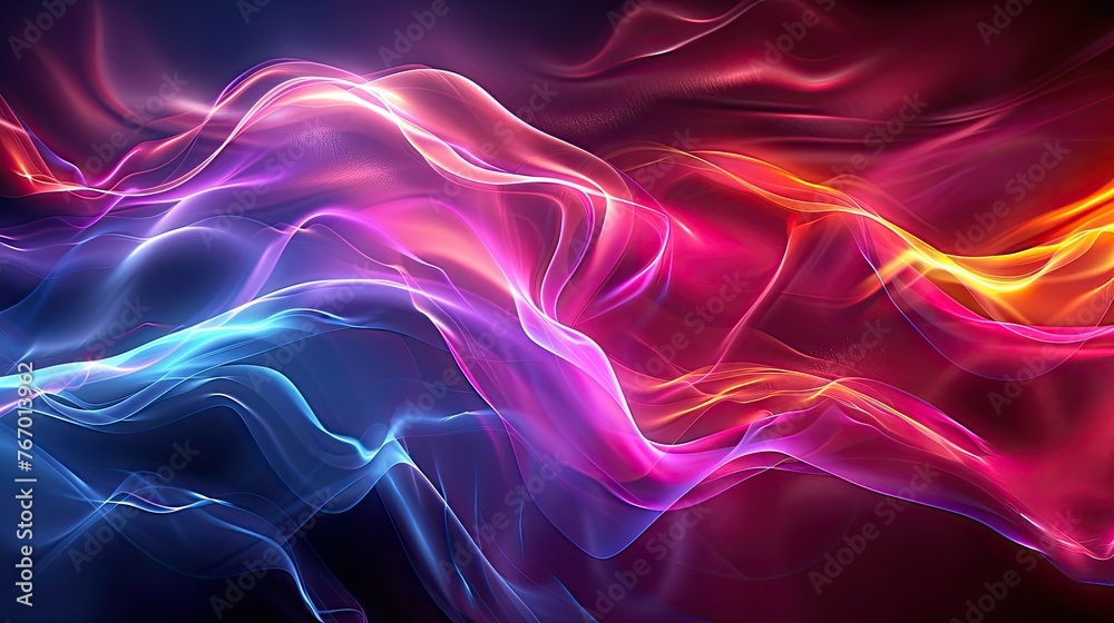 Glowing Vibrant Design - Futuristic Wallpaper - Luminous Backdrop with Dynamic and Bright Elements