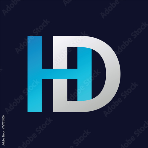 HD Letter Logo Template Illustration Design.