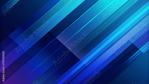 Abstract blue background with lines, simple and serene