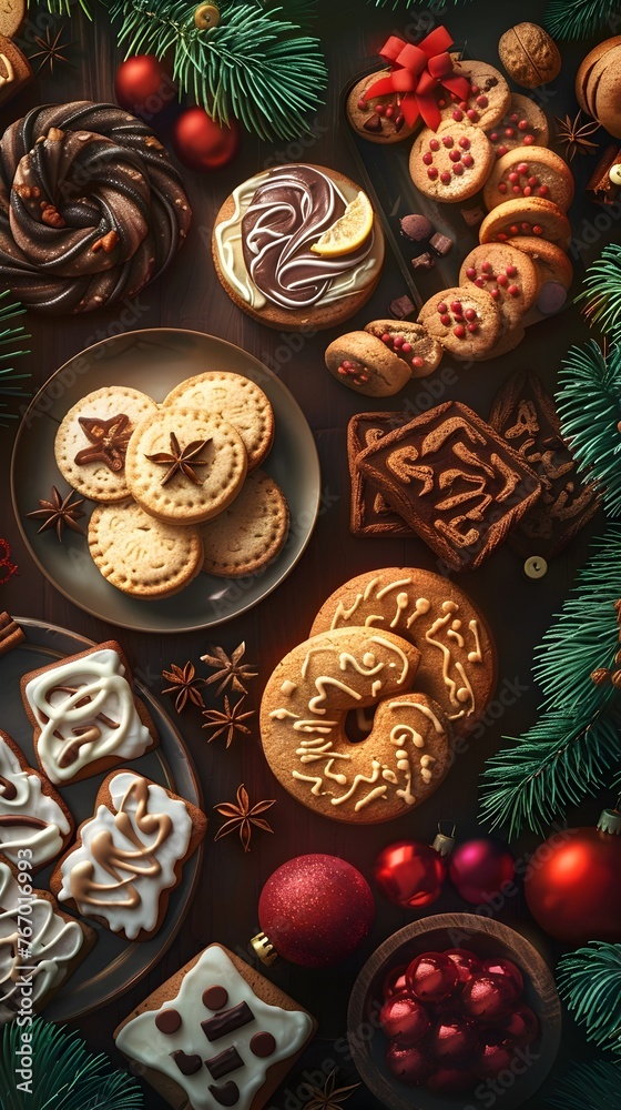 Festive Holiday Cookie Exchange with Traditional Treats and