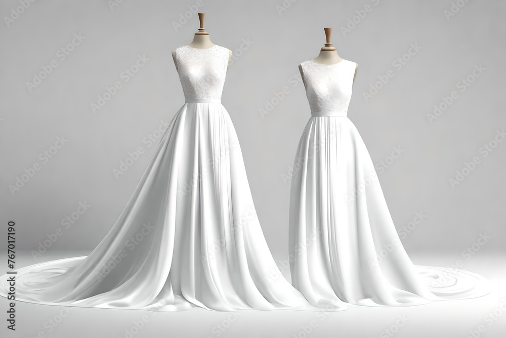white gown mockup white background HD . white gown mockup white background HD .