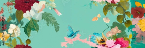 Flourish Background  website banner  