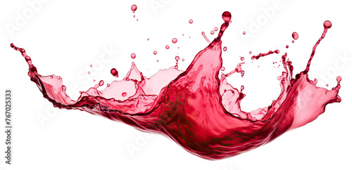 Red wine splash cut out