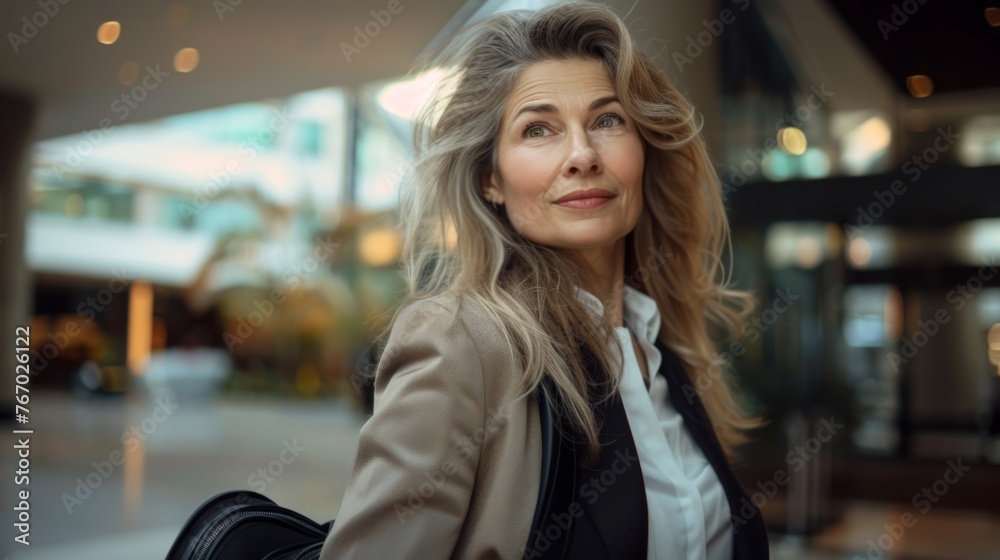 Businesswoman on a business trip Businesswoman on a business trip