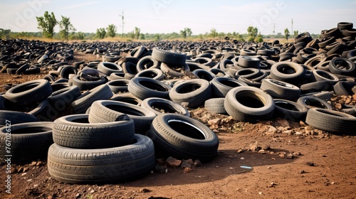Landfill for recycling worn-out car tires