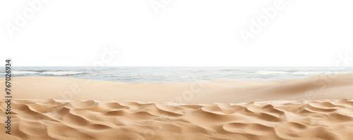 Seaside beach sand cut out