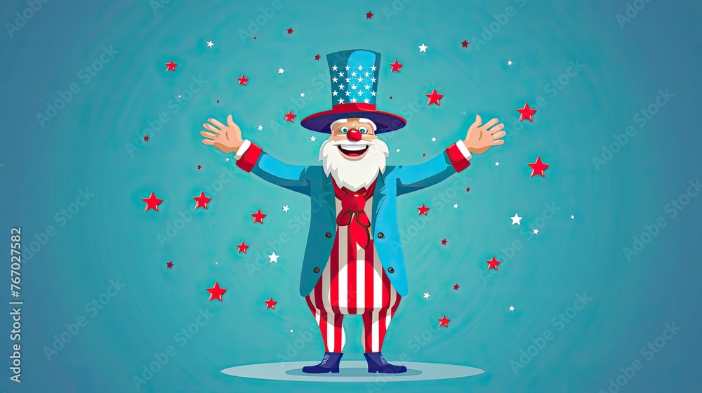 Greeting Card and Banner Design for Social Media or Educational Purpose of National American Circus Day Background Greeting Card and Banner Design for Social Media or Educational Purpose of National American Circus Day Background