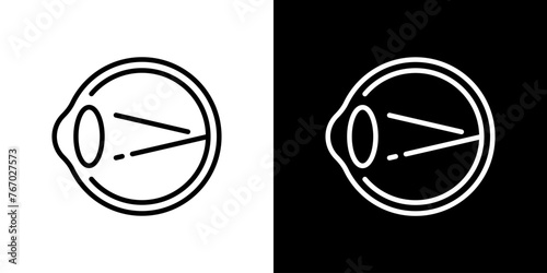 シンプルな眼球のベクターアイコン