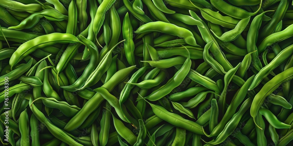Green Bean Array Organic Texture Green Bean Array Organic Texture