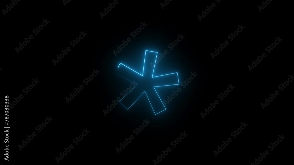 Abstract beautiful neon star frame loading sign animation background. Abstract beautiful neon star frame loading sign animation background.
