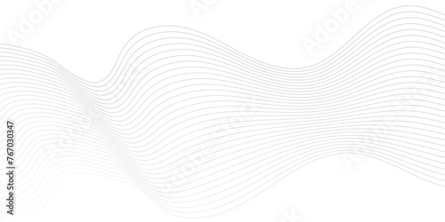 Abstract white and gray digital blend wave lines and technology background. Modern white flowing wave lines and glowing moving lines. Futuristic minimal technology and sound wave lines background.