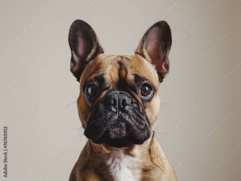 stunning portrait of a french bulldog 