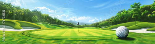 Golf Masters Green: Putting, Driving, and Mastering the Fairway.