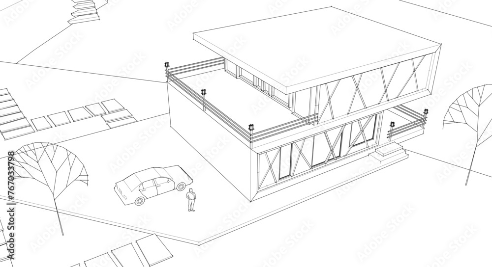 modern house 3d illustration
modern house 3d illustration