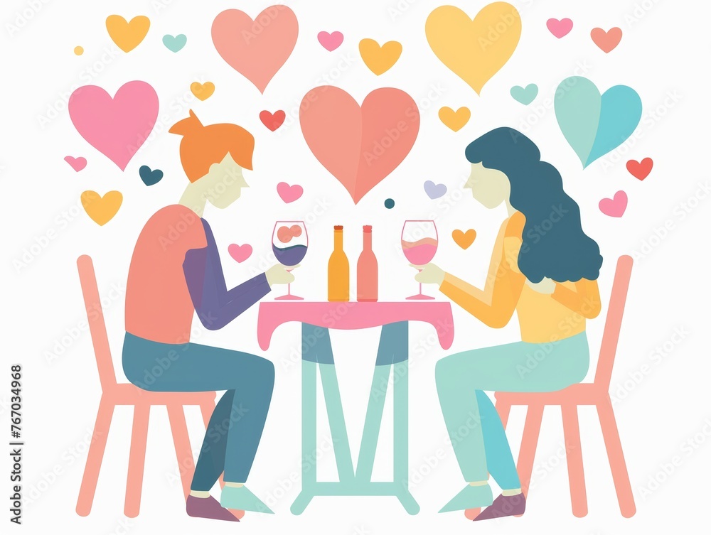 Quick Connections at a Vibrant Speed Dating Event Generative AI