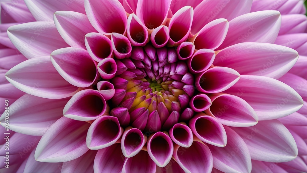 Abstract macro pink dahlia flower with stunning petal pattern Abstract macro pink dahlia flower with stunning petal pattern