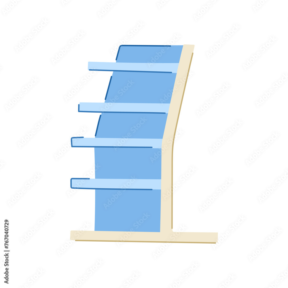 store magazine rack cartoon. bookcase blank, supermarket mockup, bookshelf empty store magazine rack sign. isolated symbol vector illustration store magazine rack cartoon. bookcase blank, supermarket mockup, bookshelf empty store magazine rack sign. isolated symbol vector illustration