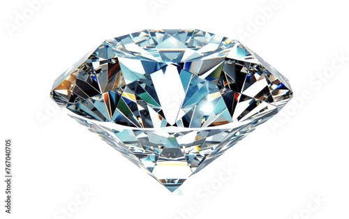 Radiant Diamond isolated on transparent Background
