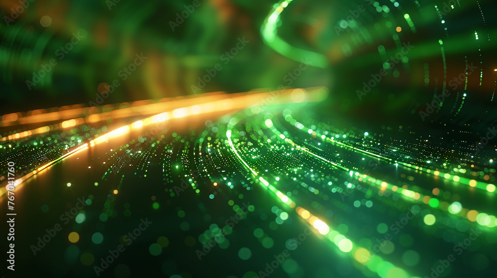 lime green motion blur background graphic. AI generative lime green motion blur background graphic. AI generative