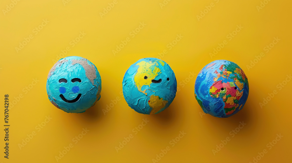 World emoji day 3d banner background. Emoji Celebration 3D Banner Background. World emoji day with a funny emojis. World smile day emojis. Mental health assessment, world mental health day concept. 