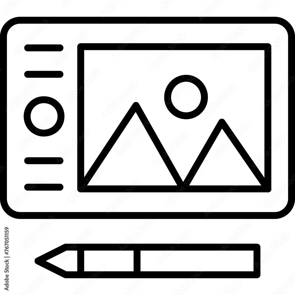 Pen Tablet Icon Pen Tablet Icon