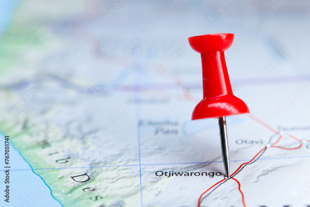 Otjiwarongo, Namibia pin on map Otjiwarongo, Namibia pin on map
