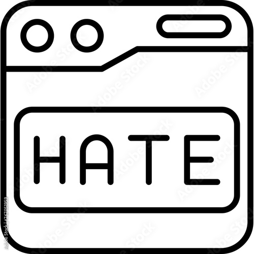 Hate Icon