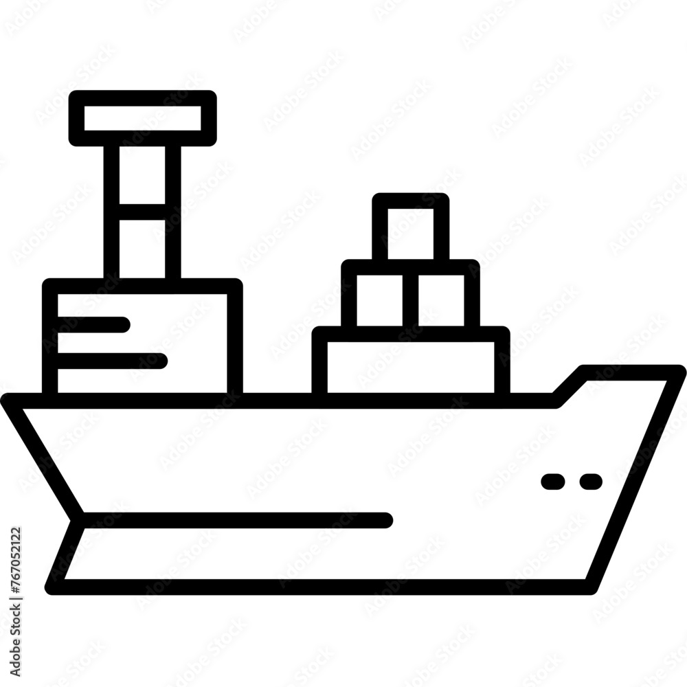 Cargo Ship Icon Cargo Ship Icon