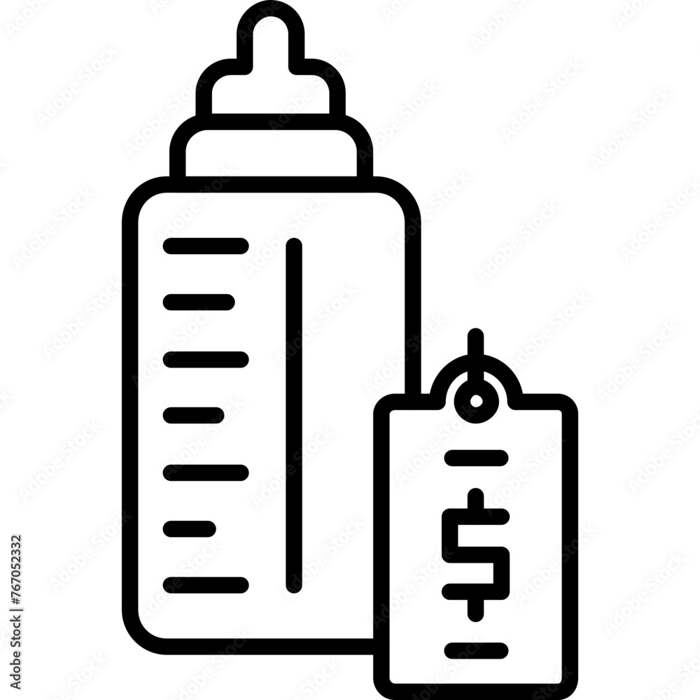 Milk Bottle Icon Milk Bottle Icon